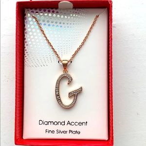 Initial necklace - letter G